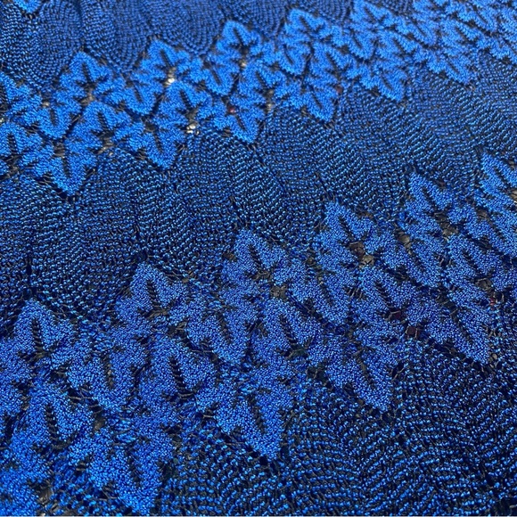 Free People Simone Blue Crochet Mini Dress With Lace Bell Sleeves Size Small - Picture 11 of 15